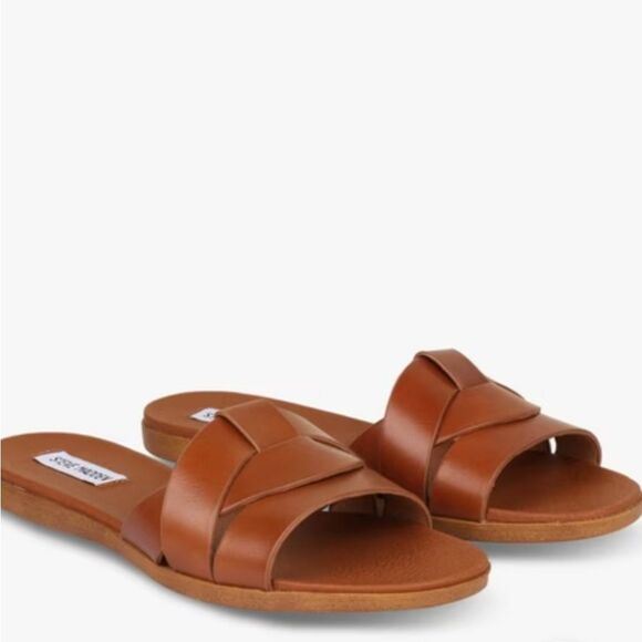 Steve Madden Vivian Tan Leather Sandals - Picture 3 of 11